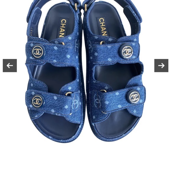 Chanel dad shoe in denim - Picture 1 of 9